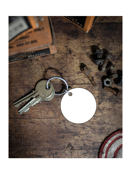 Sublimation keychain blank- 2 inch circle