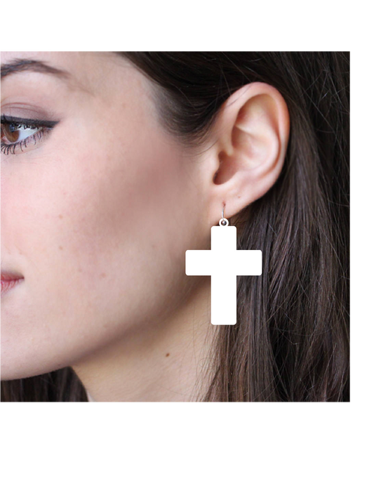 Sublimation Earring Blanks- Square cross