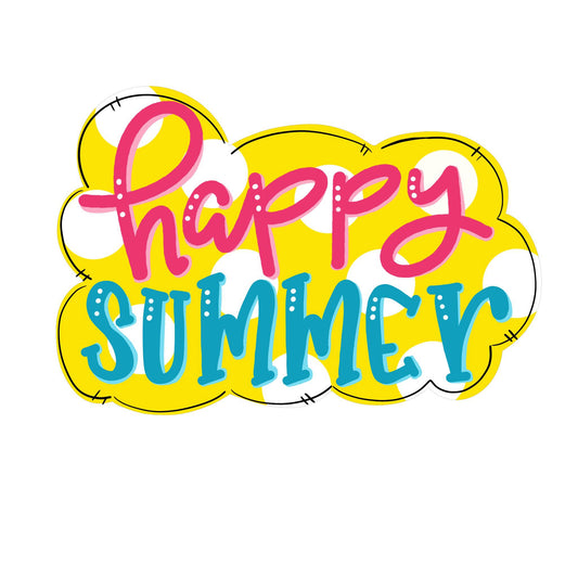 Paint by line- Happy Summer
