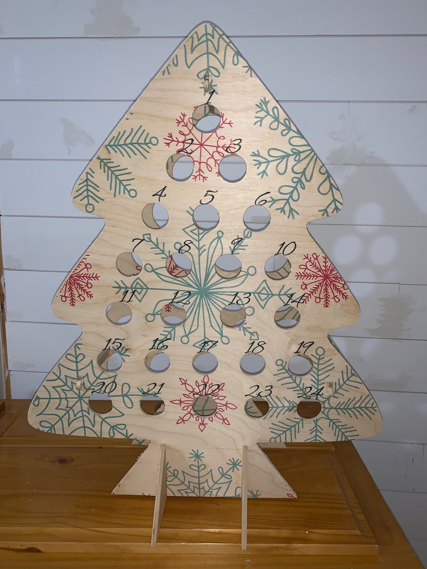 Wood Advent Calendar Christmas Tree!