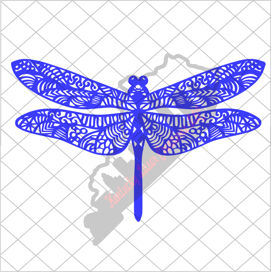 Silicone Mold- Dragonfly Mandala keychain