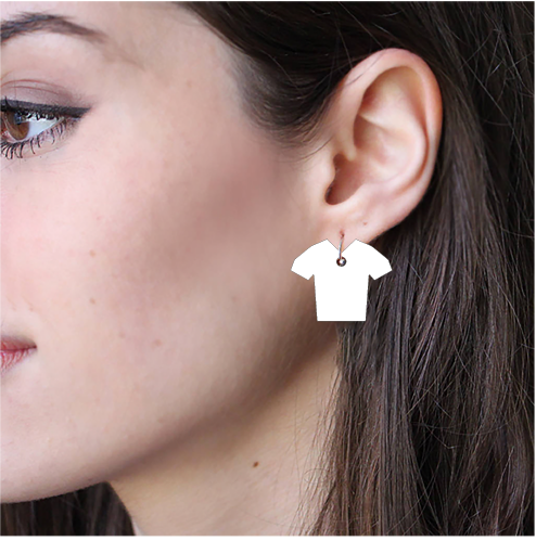 Sublimation Earring Blank - V neck Jersey