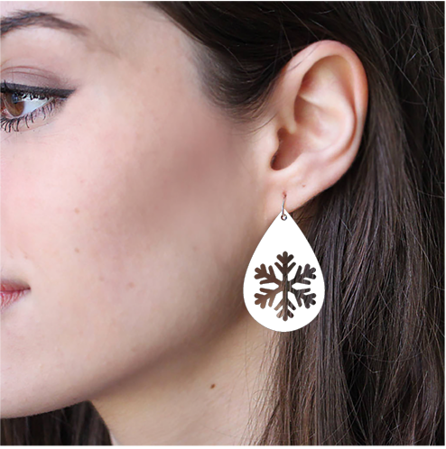 Sublimation Earring Blank - Snowflake