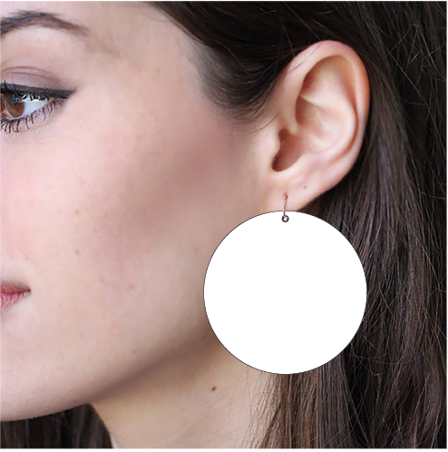 Sublimation Earring Blank - two and half inch circle