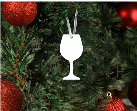 Sublimation Ornament- Wine Glass